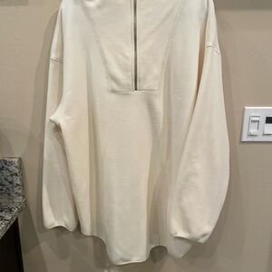 H&M Women's Off-White V-Neck Sweater